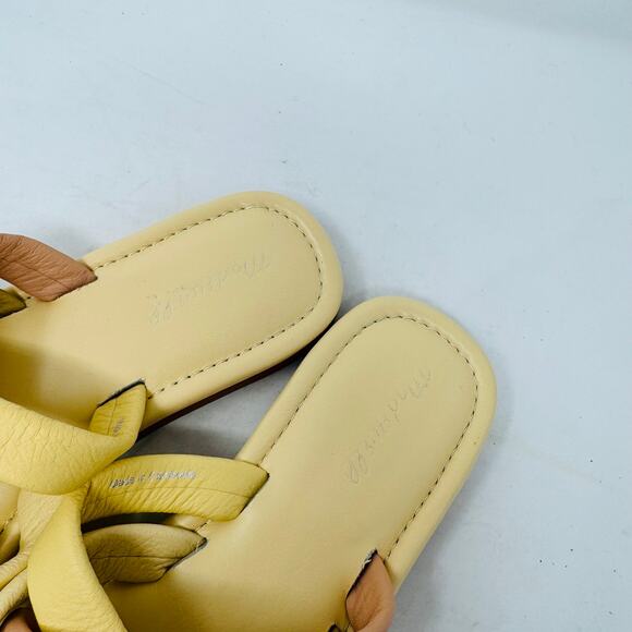 Madewell Leeandra Slide Sandals Size 9 Braided Crisscross Neutral Slip-On - Picture 3 of 11